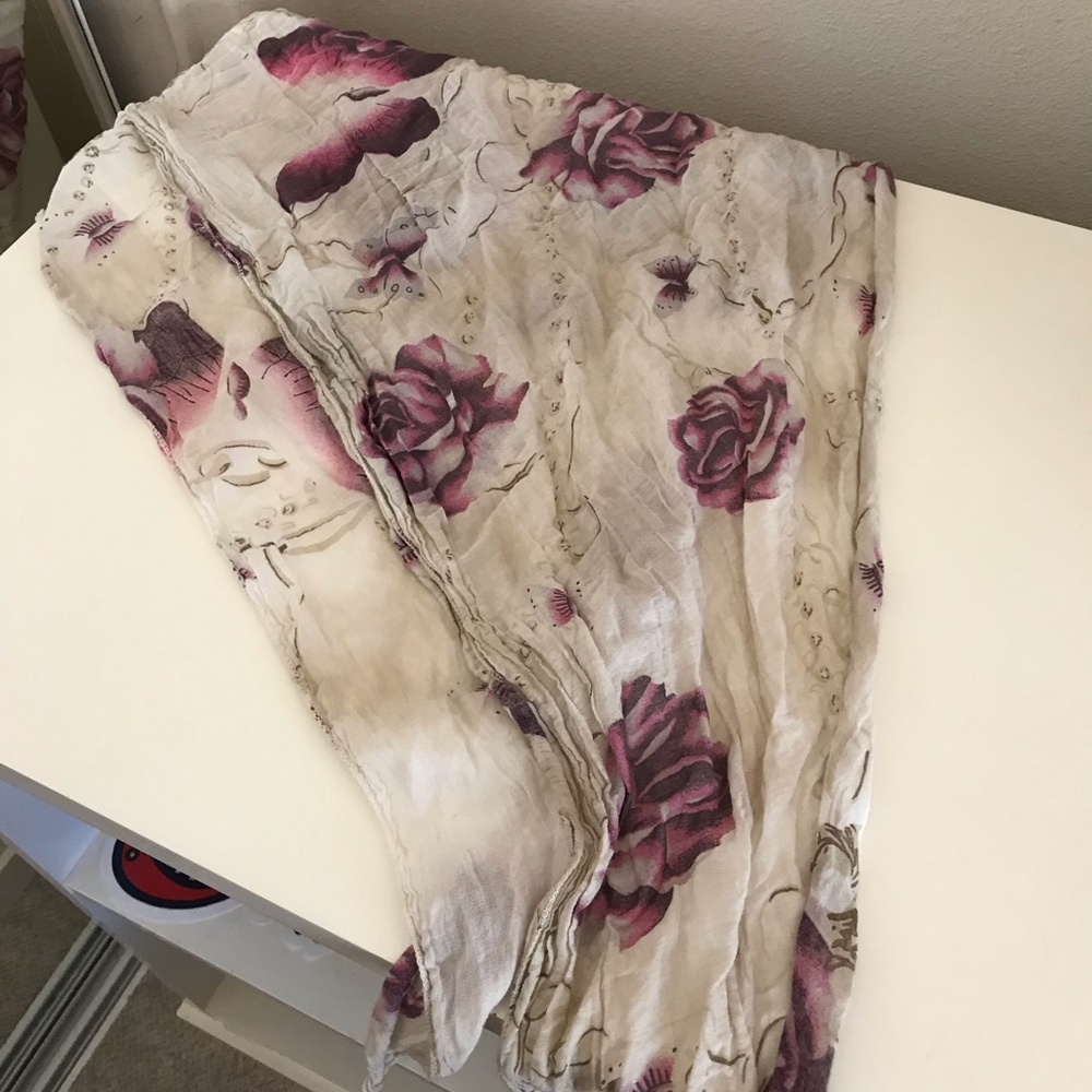 Floral Cotton Scarf